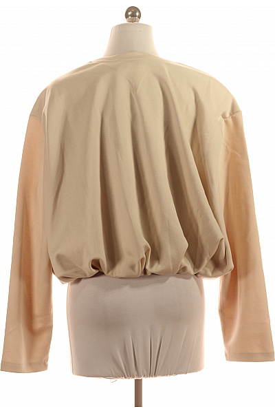 SELECT Dámská mikina s dlouhým rukávem béžová jednobarevná oversized Velikost L | SELECT | obrázek 2