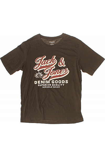 JACK & JONES Pánské tričko s krátkým rukávem a potiskem hnědé Vel. m | JACK & JONES | obrázek 2