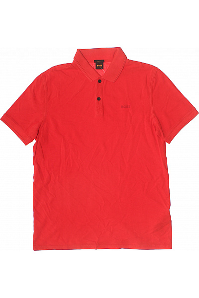 Hugo Boss Pánské červené polo tričko s krátkým rukávem Velikost L | Hugo Boss | obrázek 2