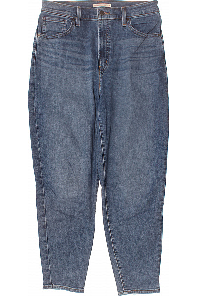 LEVIS Dámské Modré Džíny S Vysokým Pasem Bavlněné Velikost 31