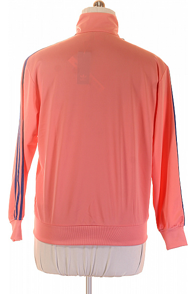 ADIDAS dámská růžová pruhovaná mikina na zip s dlouhým rukávem Velikost L | ADIDAS | obrázek 2
