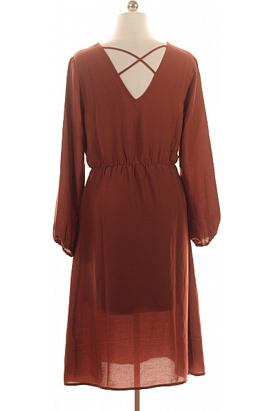 Dámské šaty s dlouhým rukávem a krajkou boho Velikost 38 | Unimoda | obrázek 2