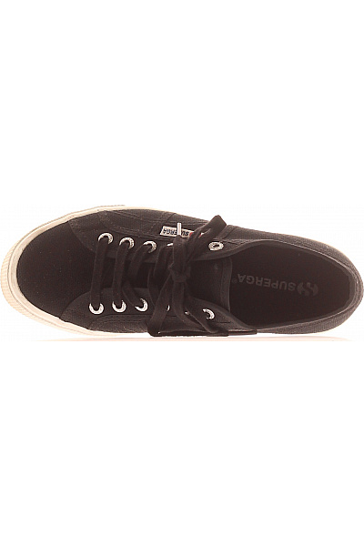 Superga černé plátěné tenisky na platformě šněrovací volnočasové Velikost 37 | Superga | obrázek 2