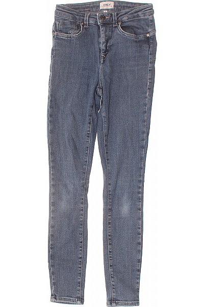 ONLY Dámské Modré Strečové Skinny Džíny S Vysokým Pasem Vel. S/30