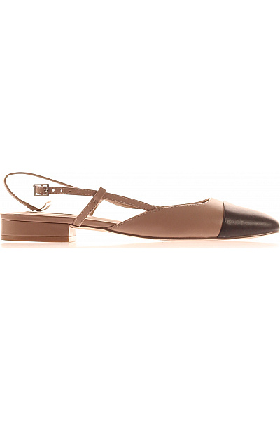 Steve Madden Dámské Kožené Baleríny Na Nízkém Podpatku Elegantní Béžové Vel. 8.5