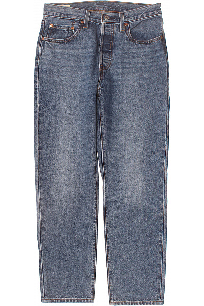 LEVIS Dámské Modré Džíny S Vysokým Pasem Rovné Vintage Vel. S