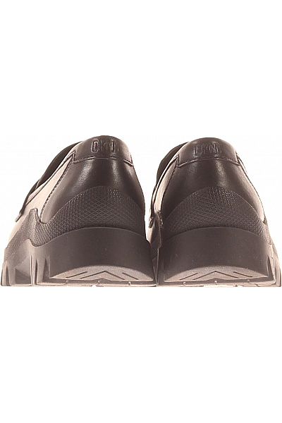 Donna Karan Dámské černé kožené polobotky na platformě Vel. 38.5 | Donna Karan | obrázek 4