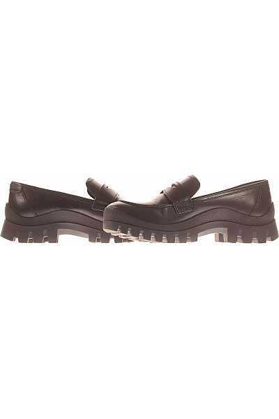 Donna Karan Dámské černé kožené polobotky na platformě Vel. 38.5 | Donna Karan | obrázek 5