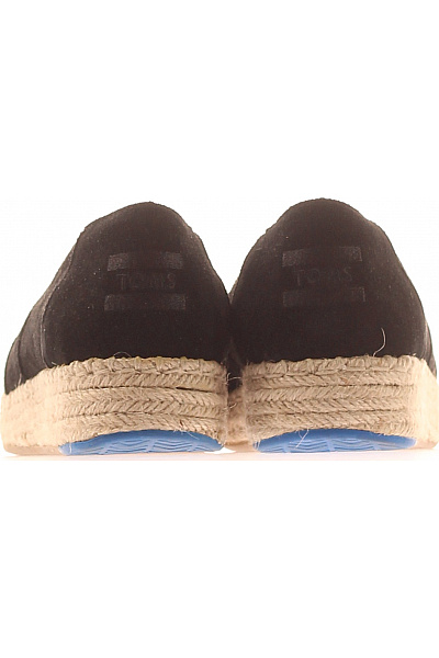 TOMS Dámské černé semišové espadrilky na platformě nazouvací volnočasové letní Vel. EU 37 | TOMS | obrázek 4