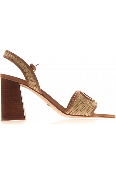 Guess Dámské Sandály Na Podpatku Béžové Textilní Elegantní Letní Velikost 41