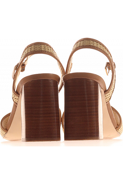 Guess Dámské sandály na podpatku béžové textilní elegantní letní Velikost 41 | Guess | obrázek 4