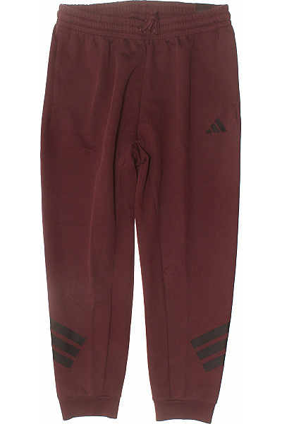 ADIDAS Pánské Tepláky Sportovní Volnočasové červené Velikost L