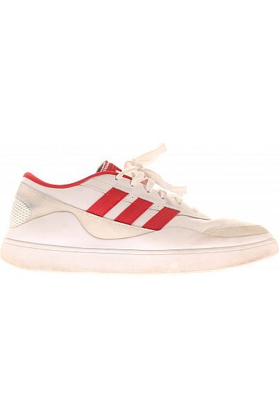 ADIDAS Pánské Tenisky Bílé červené Sportovní Volnočasové Vel. 44