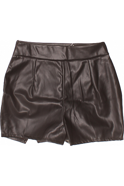 dámské kožené mini šortky hnědé Vel. 36 | Unimoda | obrázek 2