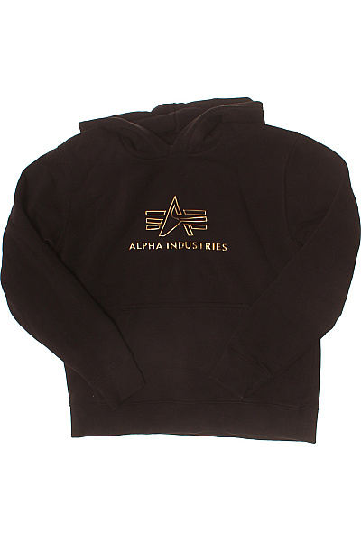 Alpha Industries Pánská Mikina S Kapucí A Potiskem Přes Hlavu Vel. M