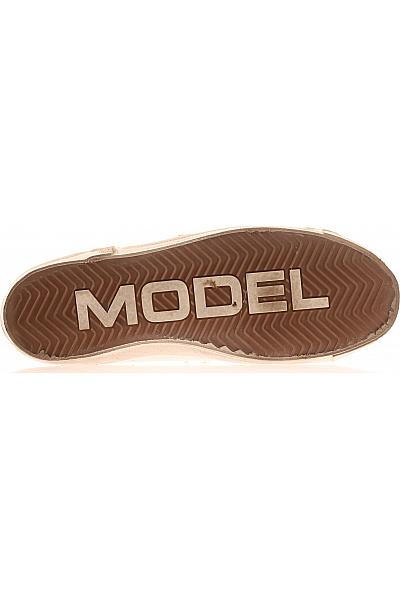 PHILIPPE MODEL dámské tenisky béžové kožené volnočasové šněrovací Vel. 40 | PHILIPPE MODEL | obrázek 3
