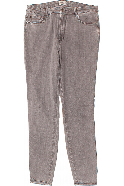ONLY Dámské šedé Strečové Skinny Džíny S Vysokým Pasem Velikost 30