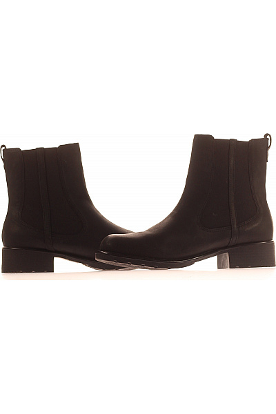 Clarks Dámské kožené kotníkové kozačky chelsea černé volnočasové podzimní Velikost 7.5 | Clarks | obrázek 5