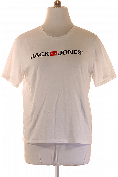 JACK & JONES Pánské Tričko S Krátkým Rukávem A Potiskem Basic Vel. XL