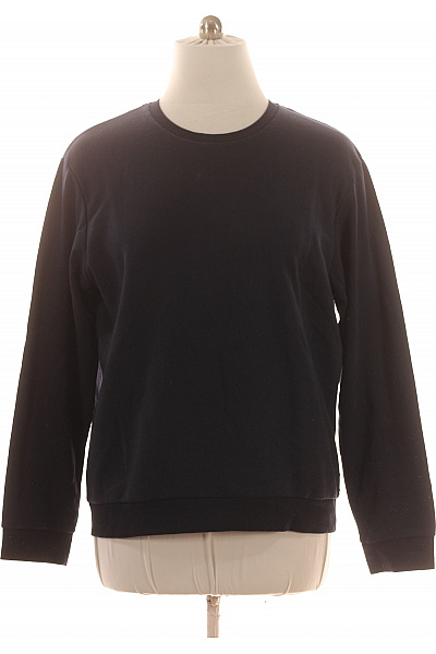 JACK & JONES Pánská Mikina černá S Dlouhým Rukávem Crewneck Jednobarevná Velikost Xl