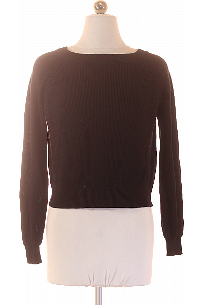 VERO MODA dámský černý žebrovaný svetřík s dlouhým rukávem crop basic Velikost EU s | VERO MODA | obrázek 2