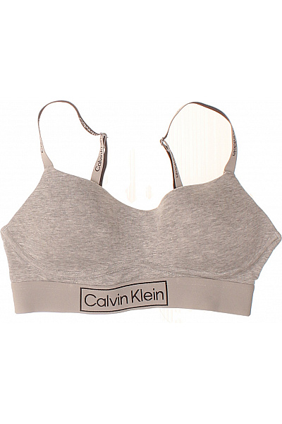 Calvin Klein Dámská bavlněná podprsenka hladká braletová šedá Velikost S | Calvin Klein | obrázek 2