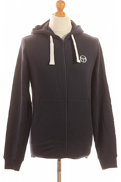 SERGIO TACCHINI Pánská tmavě modrá mikina s kapucí a výšivkou Vel. M | SERGIO TACCHINI | obrázek 2