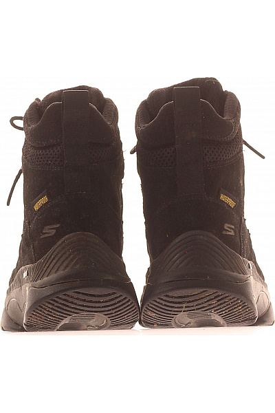 SKECHERS černé kotníkové nepromokavé semišové boty Vel. EU 37 | SKECHERS | obrázek 4