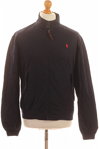 Ralph Lauren Pánská tmavě modrá bavlněná bunda bomber s logem Vel. S | Ralph Lauren | obrázek 2