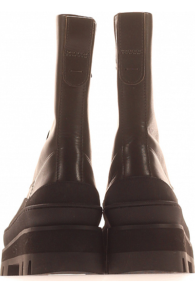 Clarks Dámské černé kožené kozačky na platformě Vel. EU 38 | Clarks | obrázek 4
