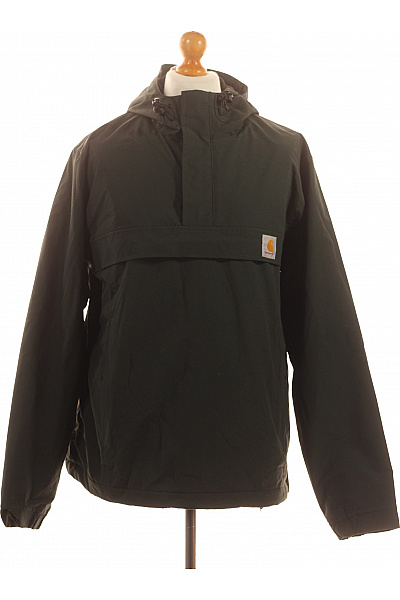 Carhartt Pánská Bunda Přes Hlavu Zelená Funkční S Kapucí Nylonová Vel. EU XL