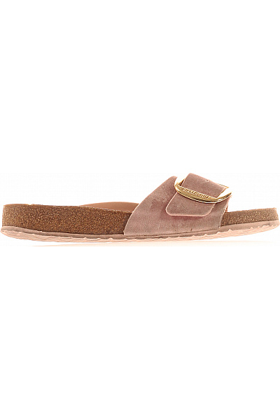 Birkenstock Růžové Semišové Nazouvací Pantofle S Přezkou Letní Velikost 42