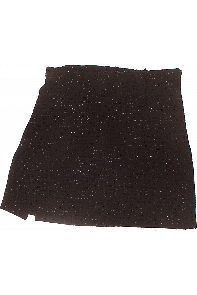 Dámská černá mini sukně s rozparkem elegantní Velikost 36 | Unimoda | obrázek 2