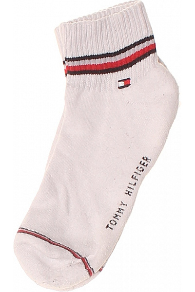 TOMMY HILFIGER Krátké Ponožky Pruhované Bavlněné Vel. EU 39-42