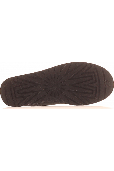 UGG Černé kožené válenky s kožíškem kotníkové zimní zateplené Velikost 41 | UGG | obrázek 3