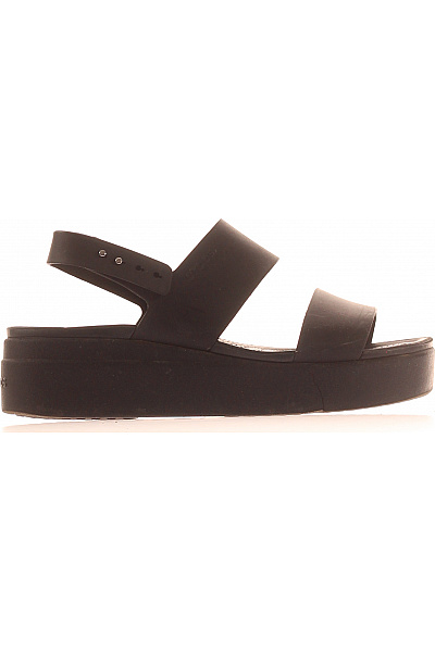 Crocs Dámské černé Sandály Na Platformě Letní Volnočasové Velikost 10