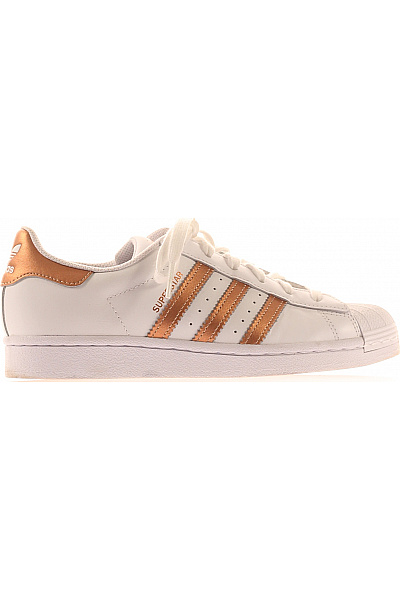 ADIDAS Dámské Tenisky Bílé Kožené Sportovní Volnočasové Velikost 38