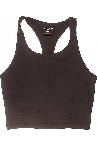 blacctraining sportovní crop top na jógu hladká černá Vel. EU XS | blacctraining | obrázek 2