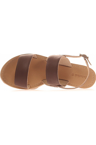 Timberland Dámské kožené sandály hnědé volnočasové letní s páskem | Timberland | obrázek 2