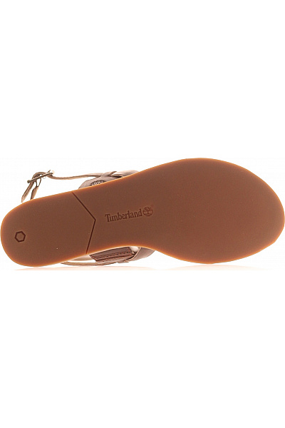 Timberland Dámské kožené sandály hnědé volnočasové letní s páskem | Timberland | obrázek 3