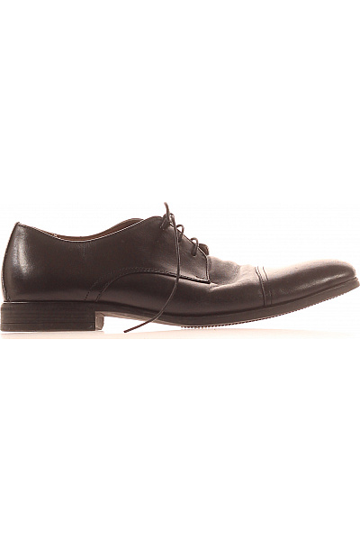 LAWRENCE GREY Pánské Polobotky černé Elegantní šněrovací Vel. 43