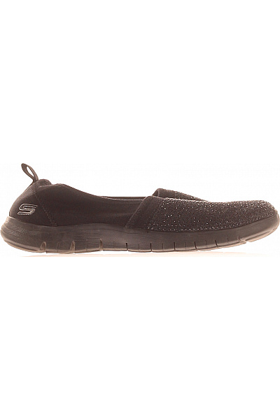SKECHERS Dámské Nazouvací Baleríny S Kamínky Textilní Volnočasové Velikost EU 38