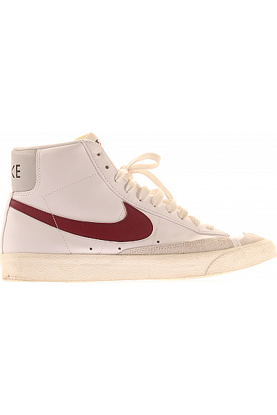 Nike Pánské Tenisky Kotníkové Bílé Kožené šněrovací Volnočasové Vel. EU 44