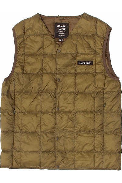 Khaki prošívaná péřová vesta bez rukávů lehká outdoorová Vel. S | Unimoda | obrázek 2