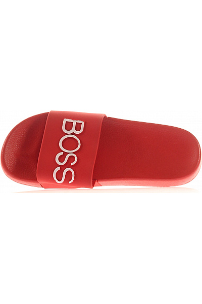 Hugo Boss Dámské červené nazouvací pantofle s logem Velikost 36 | Hugo Boss | obrázek 2
