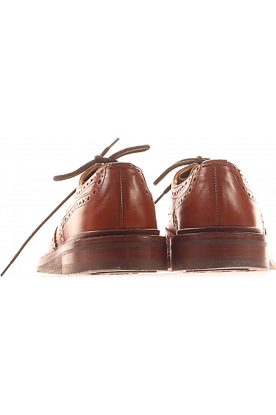 Pánské kožené polobotky šněrovací elegantní hnědé Velikost 42 | Unimoda | obrázek 4