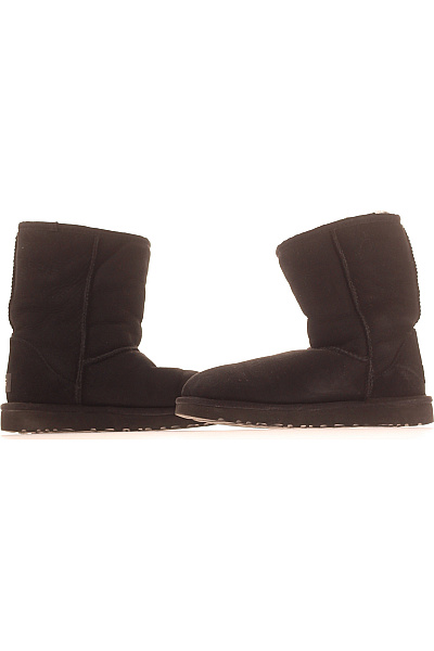 UGG Černé kožené kozačky s kožíškem zimní volnočasové Vel. 38 | UGG | obrázek 5