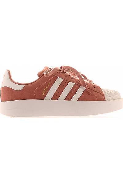 ADIDAS Růžové Kožené Tenisky Na Platformě Superstar Velikost 38