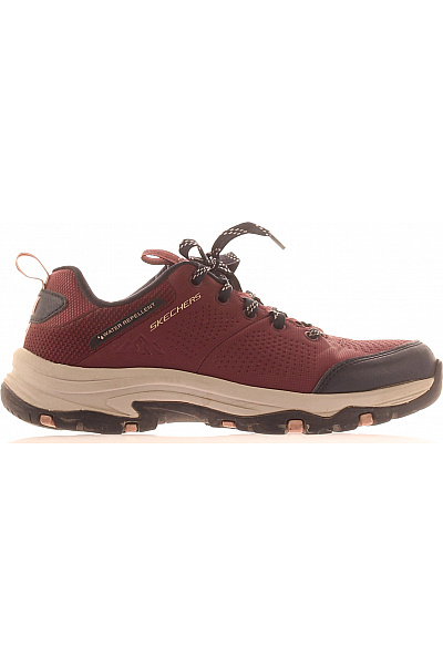 SKECHERS Dámské Trailové Boty červené Textilní šněrovací Sportovní Vel. 36.5