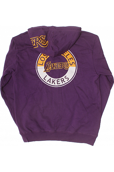 Mitchell & Ness Pánská fialová mikina s kapucí a potiskem Vel. M | Mitchell & Ness | obrázek 3